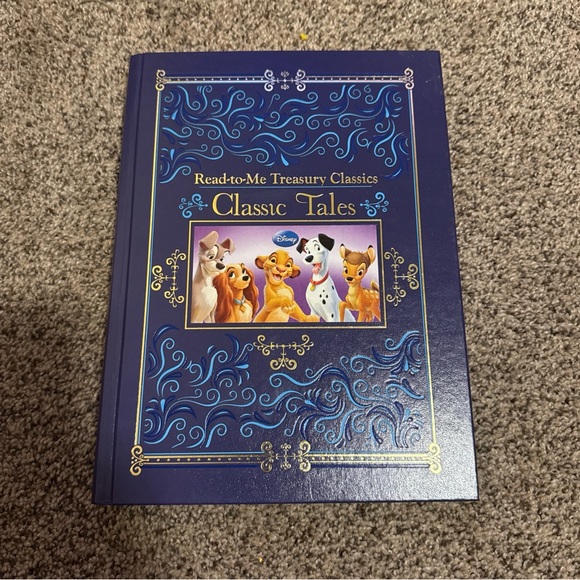 Disney Other - Disney Read to Me Treasury Classics Tales  Gold Leaf Pages Hardcover EUC